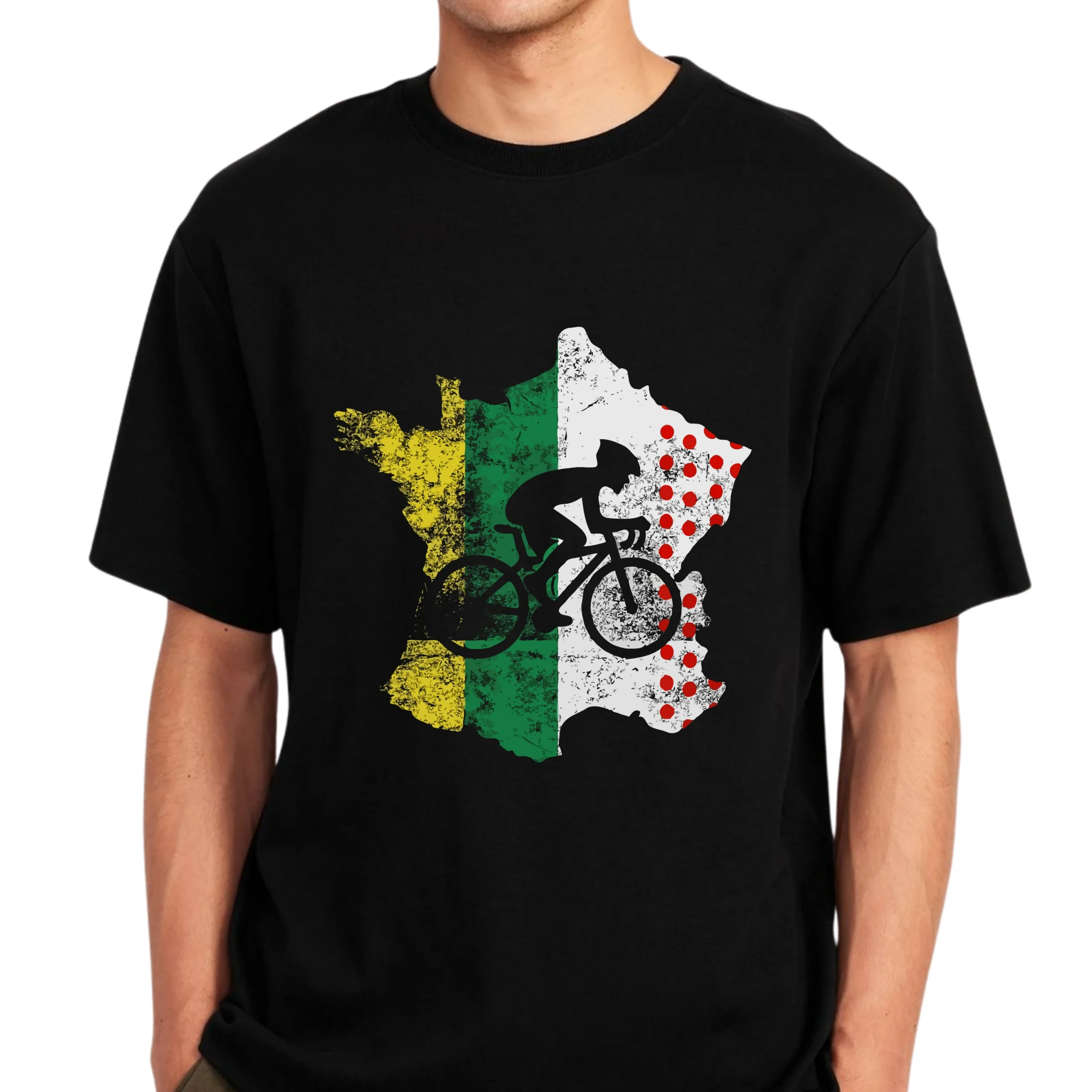 Italy Cycling T-Shirt Italian Flag Bicycle Map Shirt for Cyclists - Image 3