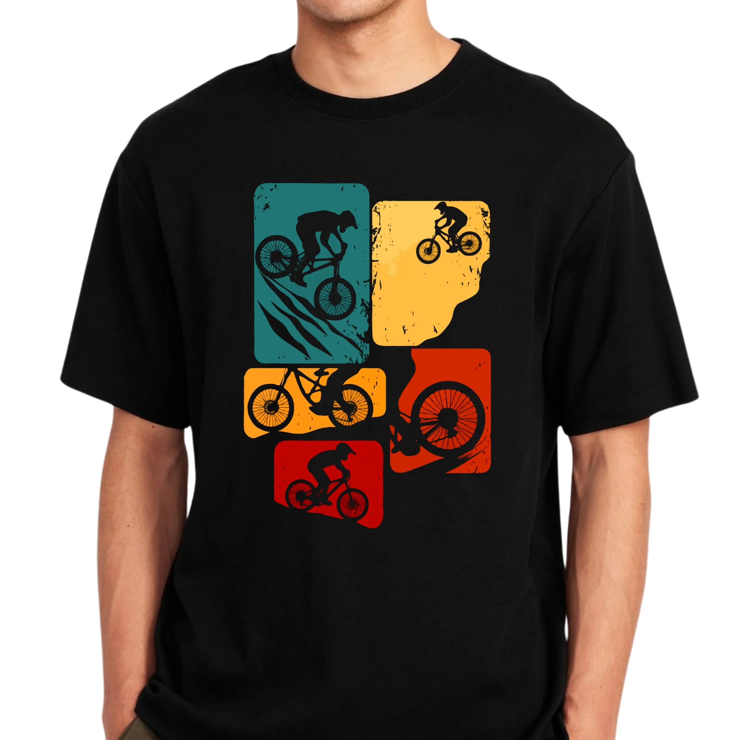 Mountain Bike Action T-Shirt Cycling Adventure Graphic Tee - Image 3