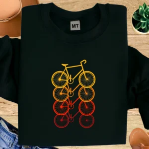 Retro Bicycle Graphic T-Shirt | Minimalist Cycling Art Tee for Bike Lovers
