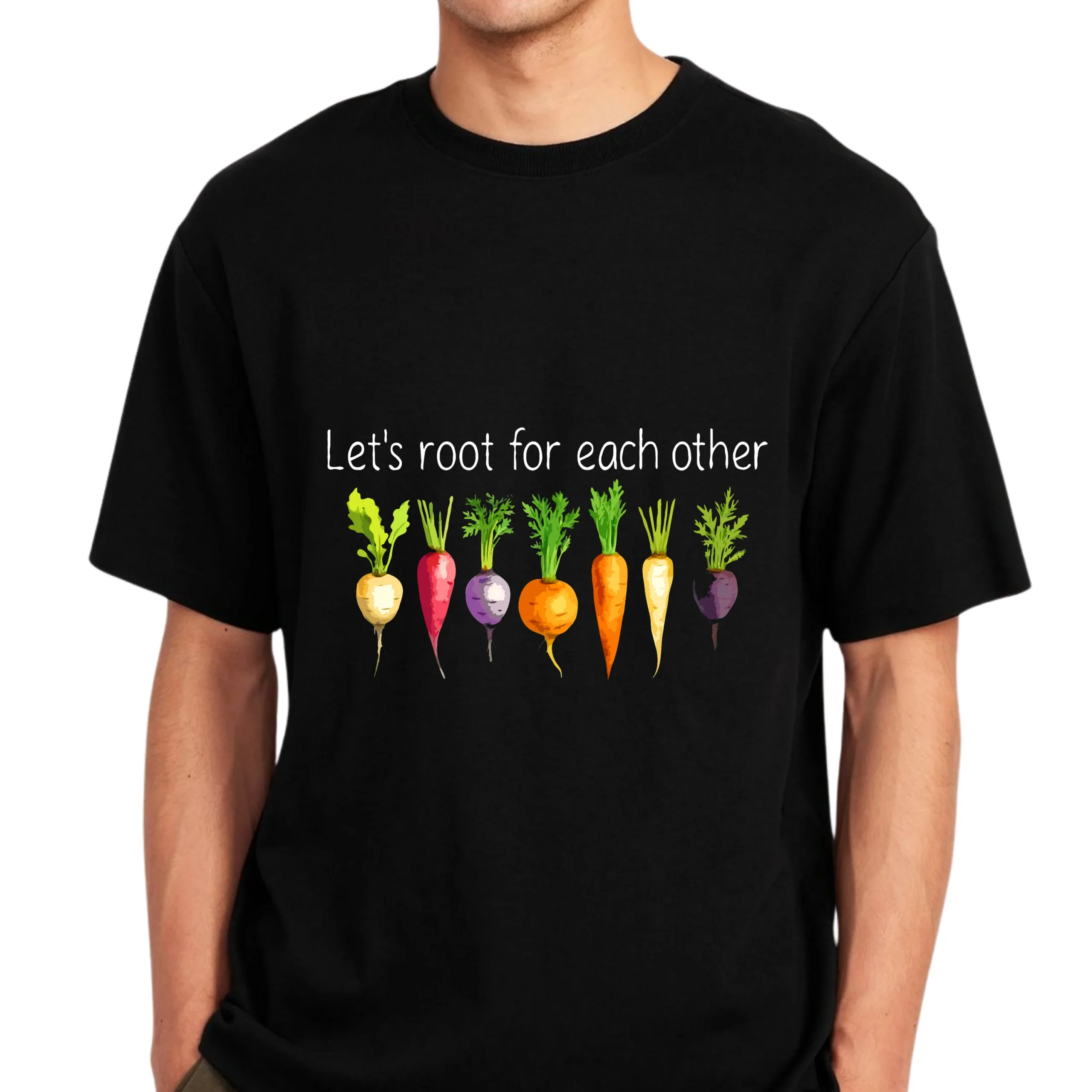 Let’s Root For Each Other T-Shirt | Cute Gardening Shirt for Plant Lovers - Image 3