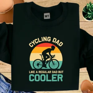 Cycling Dad T-Shirt | Like a Regular Dad But Cooler | Vintage Bicycle Graphic Tee