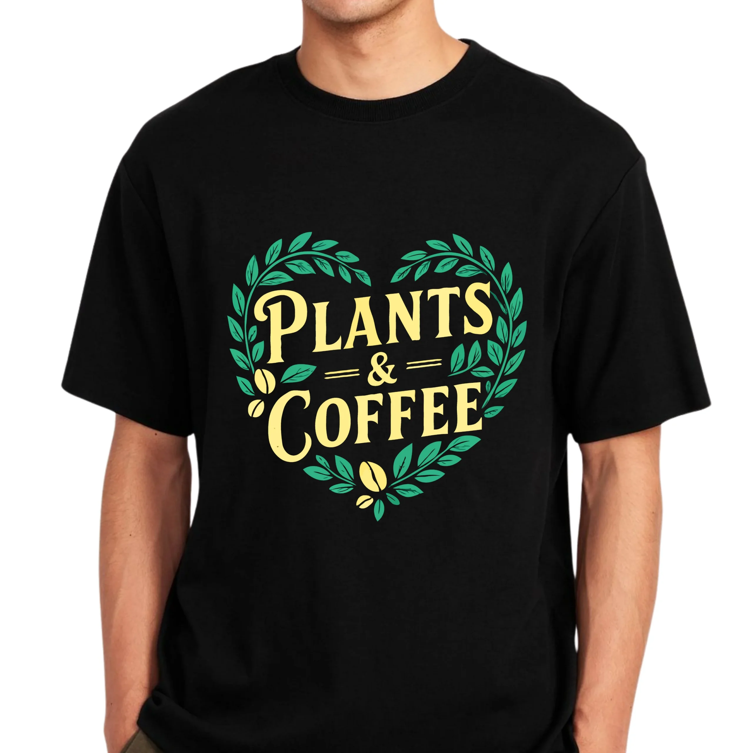 Plants & Coffee T-Shirt | Plant Lover Coffee Lover Gardening Shirt - Image 3