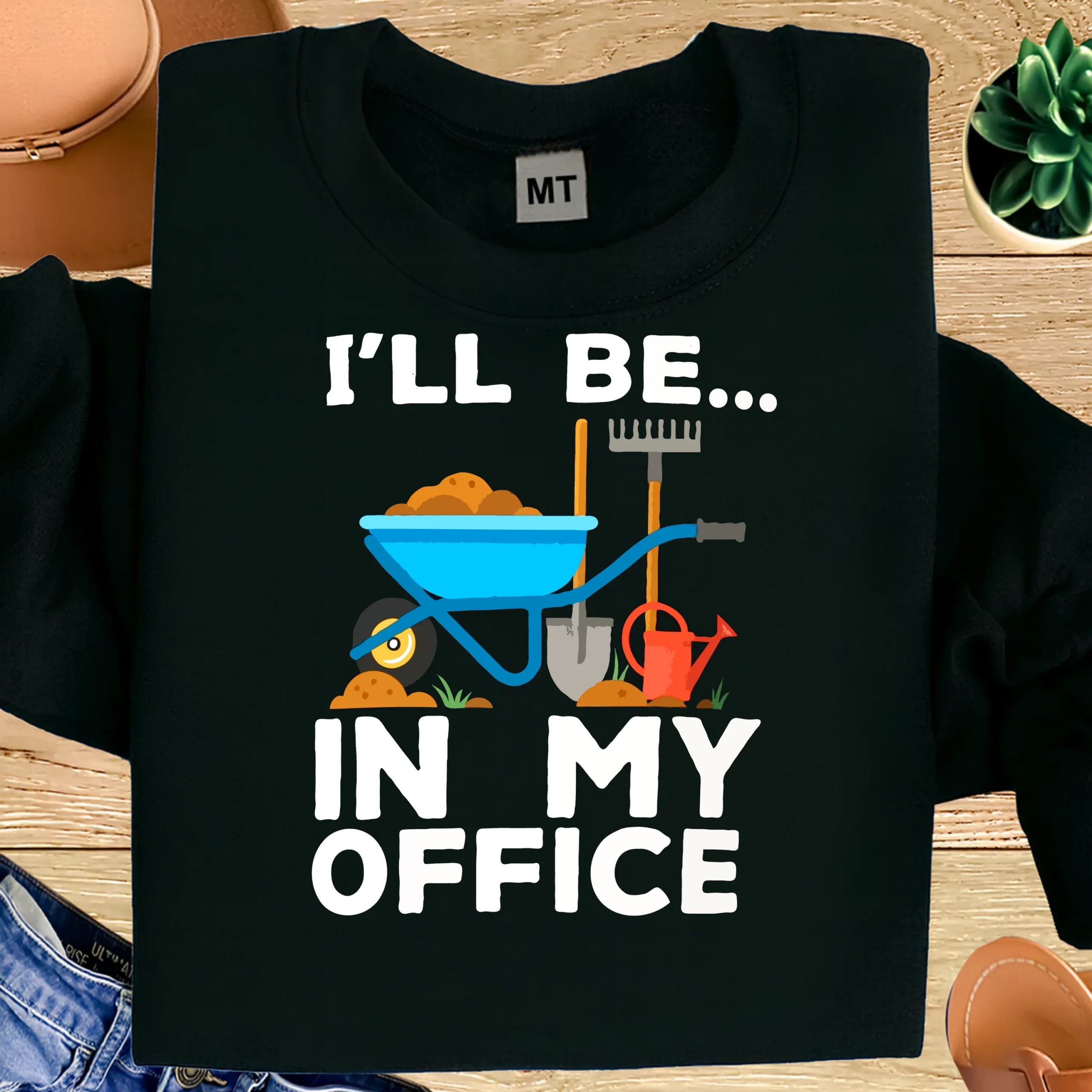 I’ll Be In My Office funny gardening T-shirt made from premium cotton. Perfect for gardeners, plant lovers, and outdoor hobby fans.