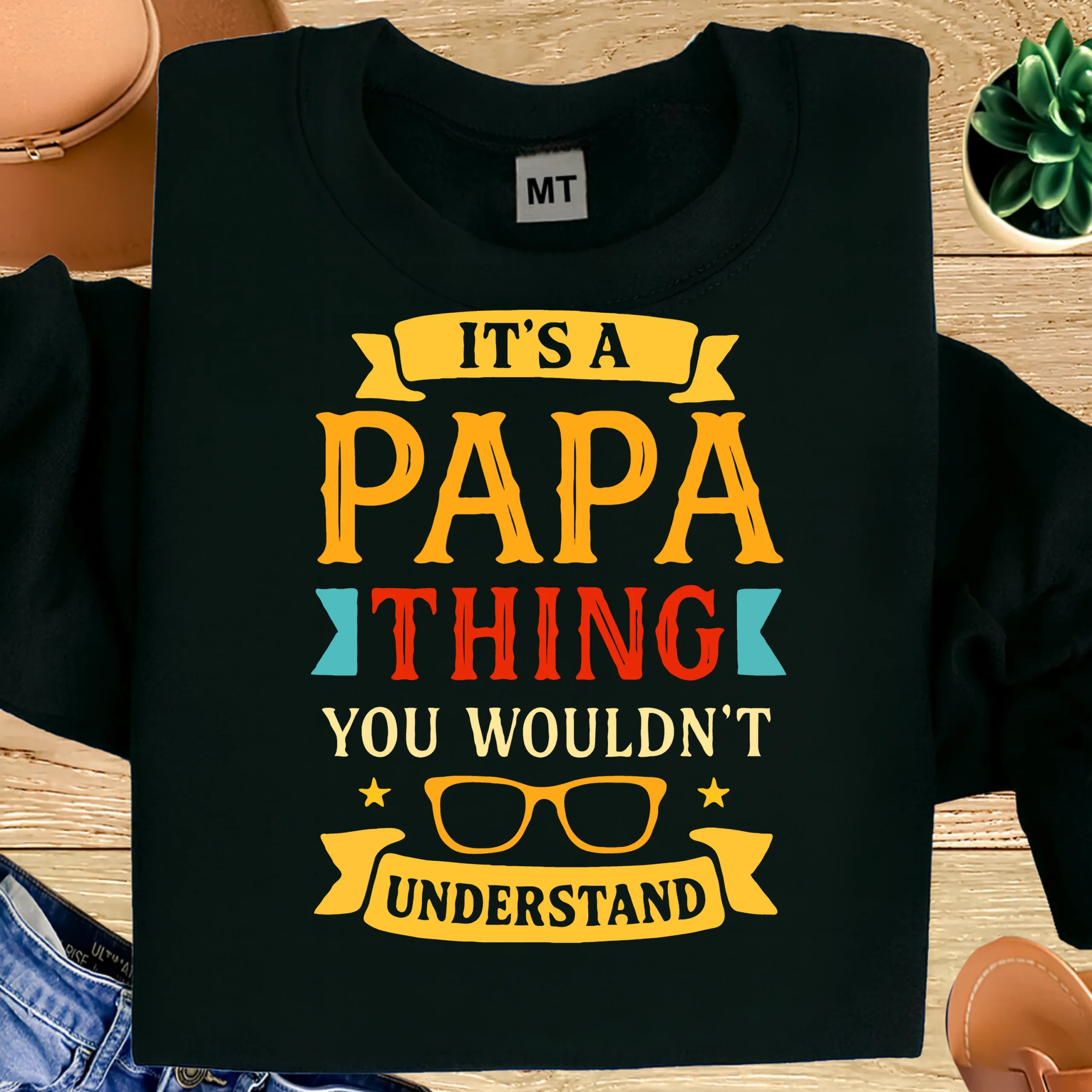 100% cotton “It’s a Papa Thing You Wouldn’t Understand” printed T-shirt. Soft, breathable fabric with bold, fade-resistant print. A fun and perfect gift for proud papas. Fast UAE delivery.