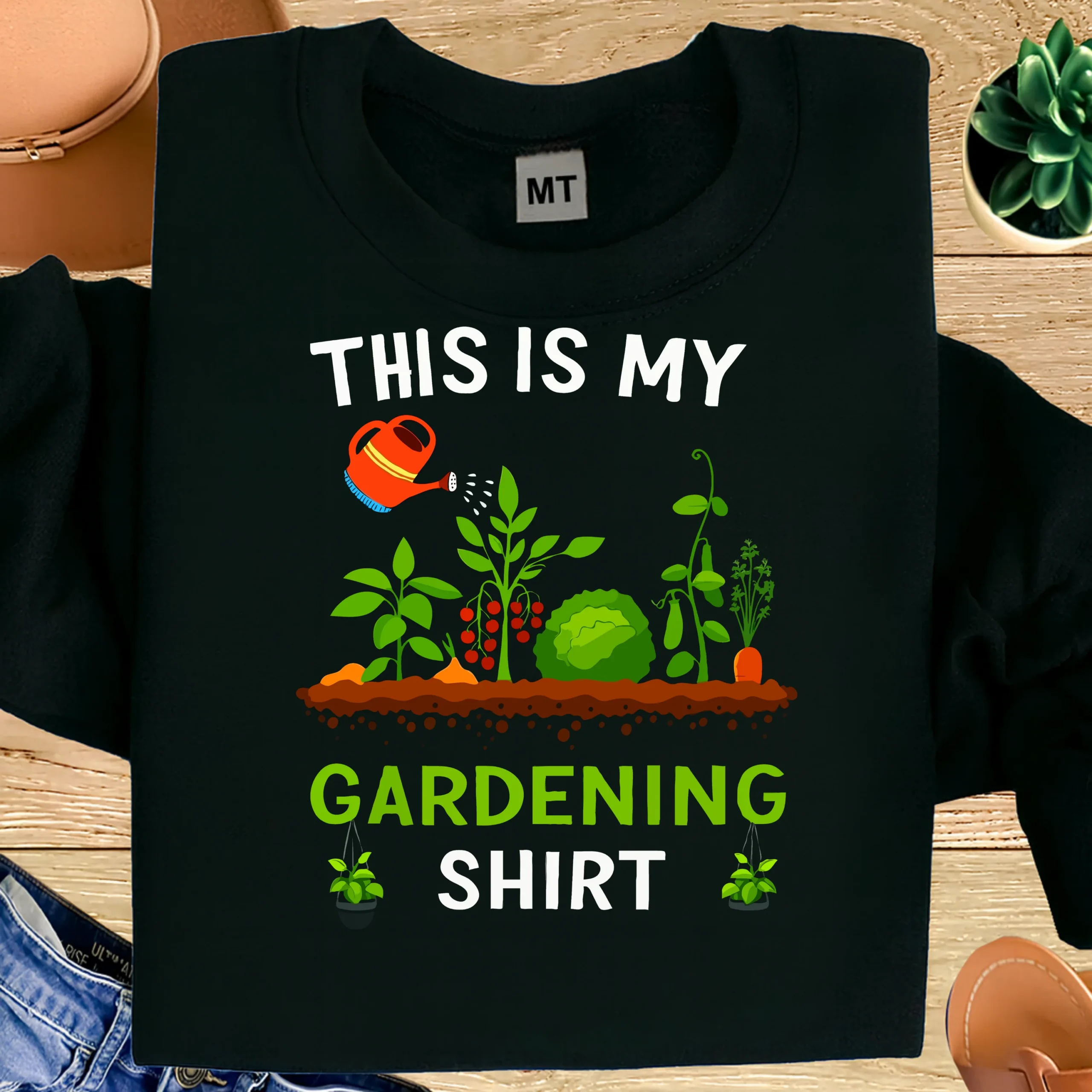 This Is My Gardening Shirt made from premium cotton. Perfect for gardeners, plant lovers, and home gardening enthusiasts.