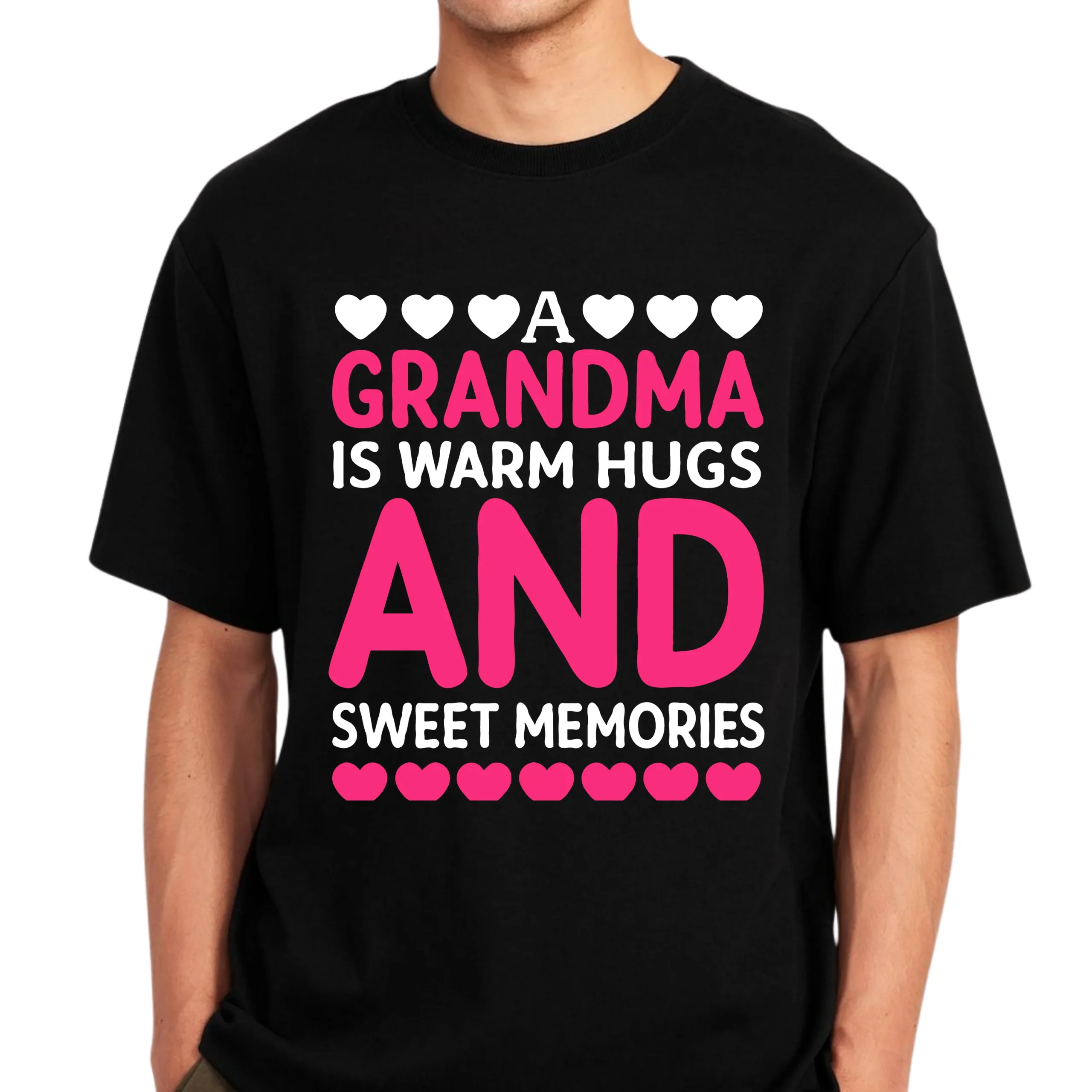 A Grandma Is Warm Hugs and Sweet Memories Shirt | Grandma Quote T-Shirt | Loving Grandma Tee | Gift for Grandma | Family Love Shirt - Image 3