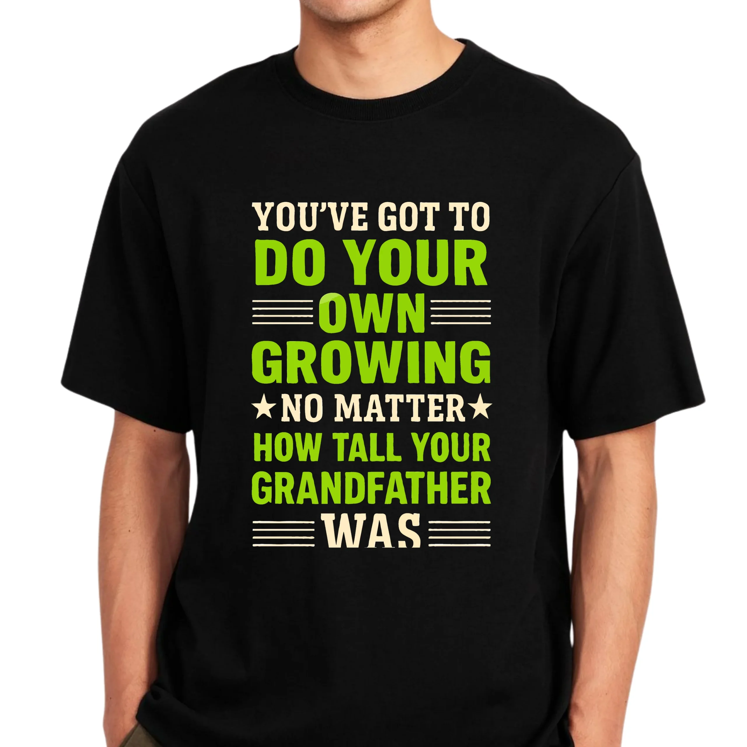 Do Your Own Growing Shirt | Funny Grandpa Quote T-Shirt | Grandfather Humor Tee | Vintage Grandpa Saying Shirt | Family Humor Gift - Image 2