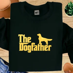 The Dogfather Shirt | Golden Retriever Dog Dad T-Shirt | Funny Dog Father Parody Tee