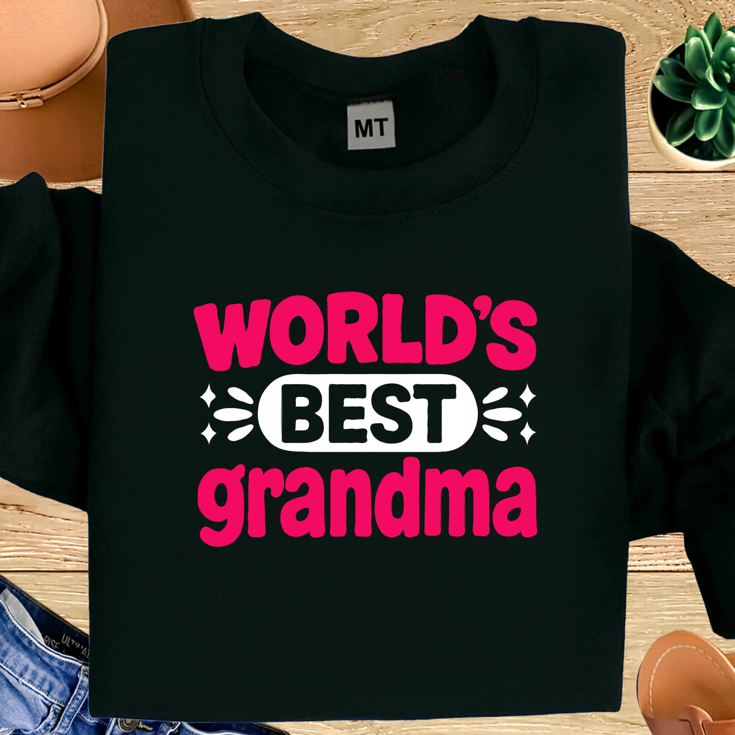 World’s Best Grandma Shirt | Best Grandma Ever T-Shirt | Cute Grandma Gift Tee | Grandma Love Shirt | Gift for Grandma