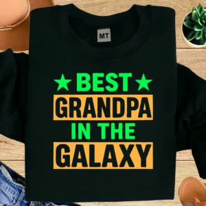 Best Grandpa in the Galaxy Shirt | Funny Grandpa T-Shirt | Grandpa Gift Tee | Cool Grandpa Shirt | Father’s Day Gift for Grandpa