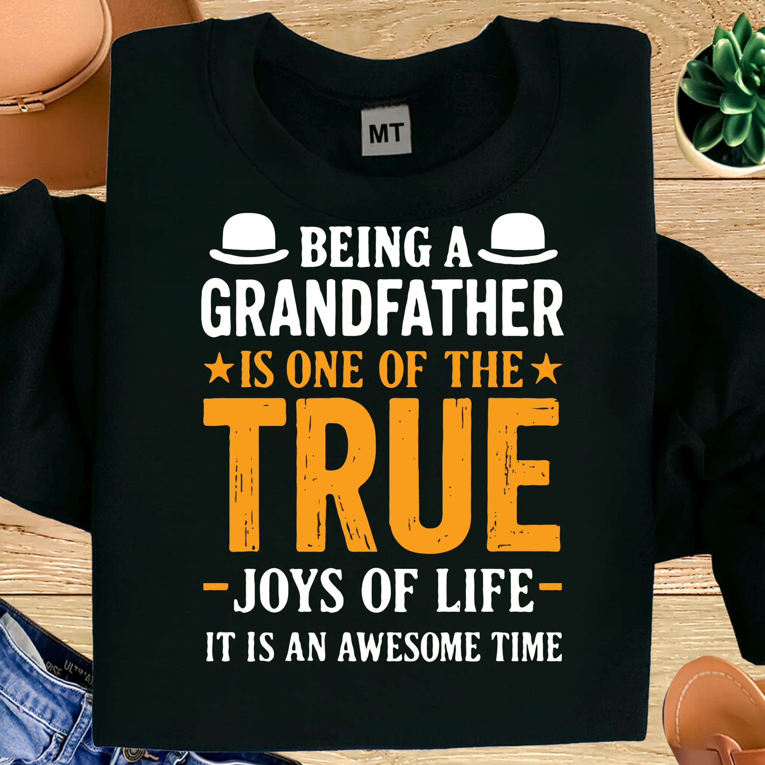 Being a Grandfather Is One of the True Joys of Life Shirt | Grandpa Quote T Shirt | Proud Grandfather Tee | Gift for Grandpa | Grandpa Life Shirt