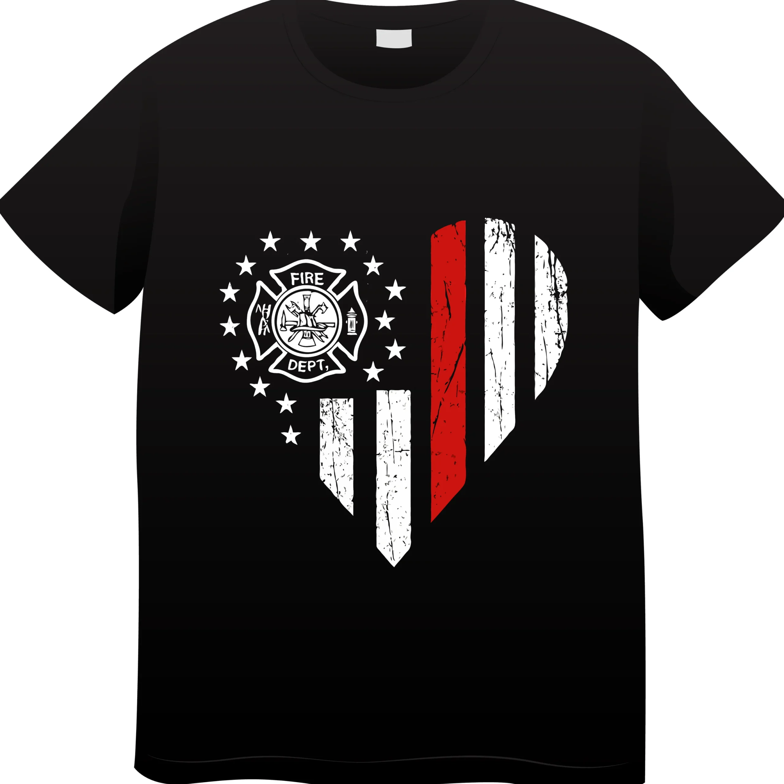 Wee Woo Squad T-Shirt | Funny Firefighter Fire Truck Tee - Image 2