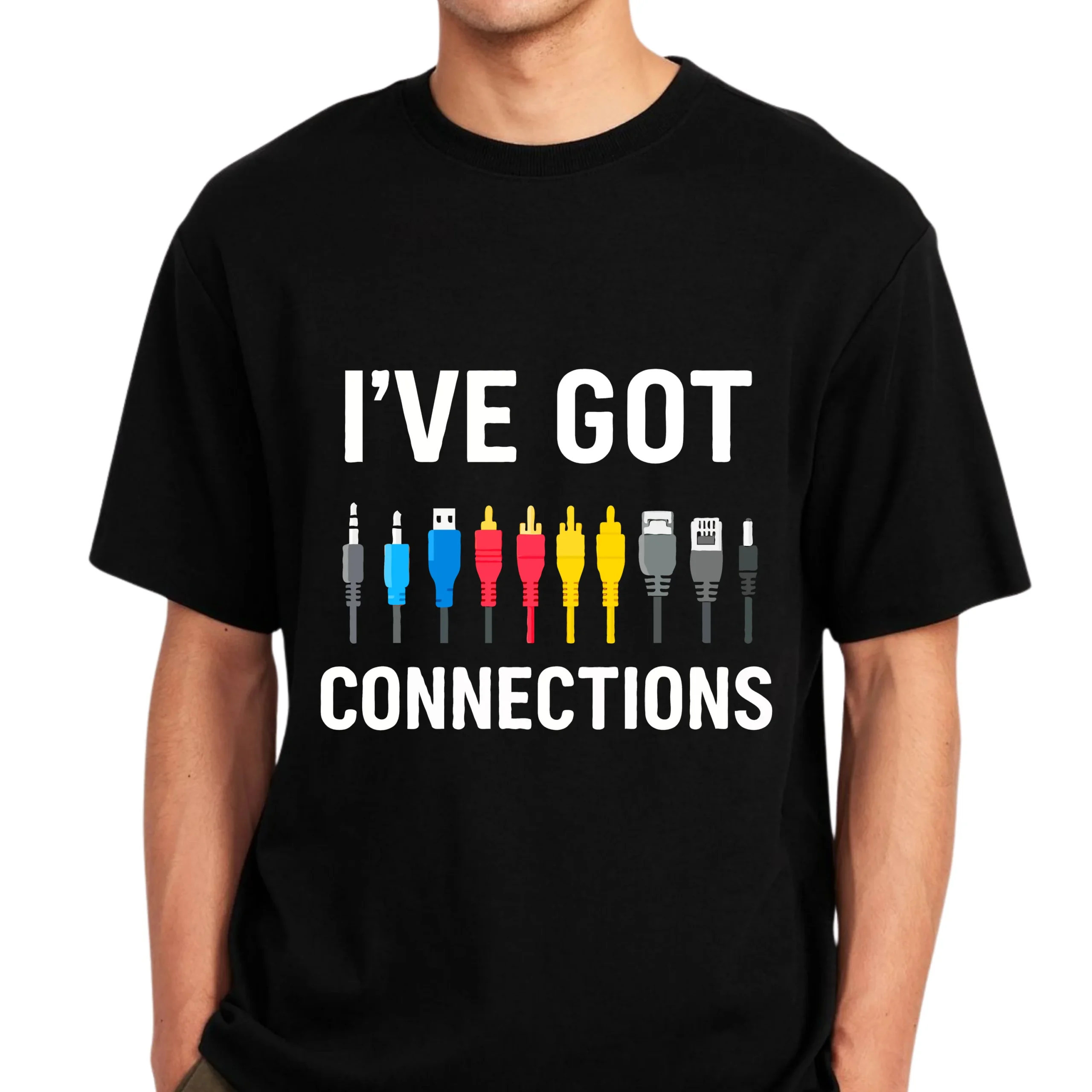 I’ve Got Connections T-Shirt | Funny Electrician Humor Tee - Image 3