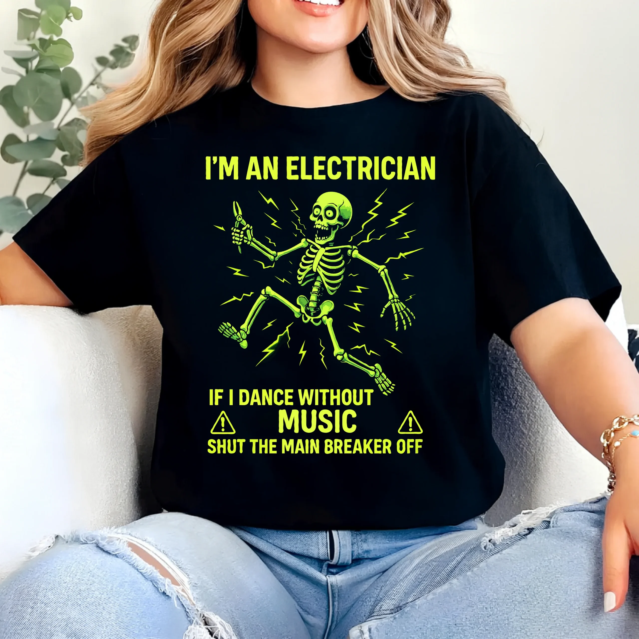 I’m an Electrician T-Shirt | Funny Electrician Humor Tee - Image 2